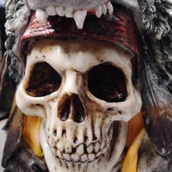 9 " Tall Large Indian Koitsenko Warrior Chief Black Wolf Headdress