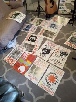 MUSIC Concert Posters about 55 count