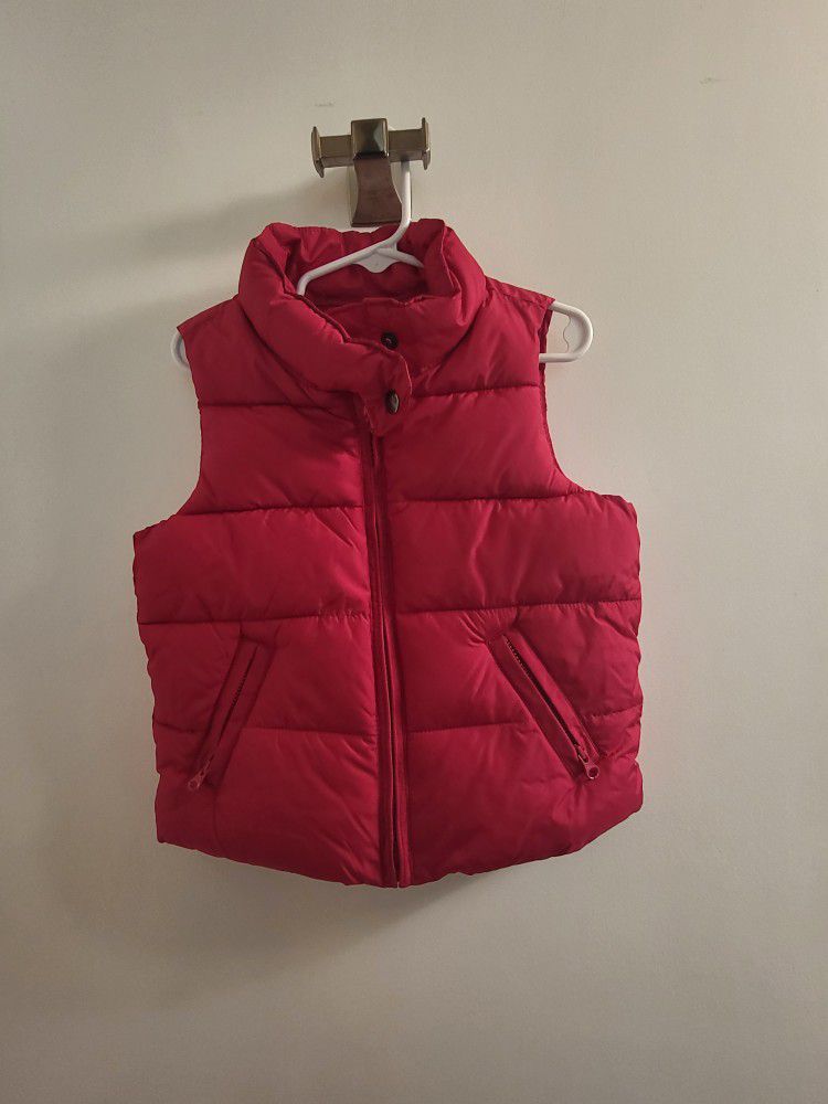 Gap Puffer Vest In Fushia - Kid's XS