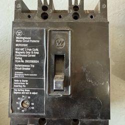 Westinghouse Motor Circuit Breaker Protector MCP03150C 15 Amp 600 Volt 3 Pole