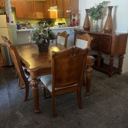 This Is A Brawl Hill Dining Set With The Wall Unit Pay $2300 So My House And I’m Selling A Table At $450.50