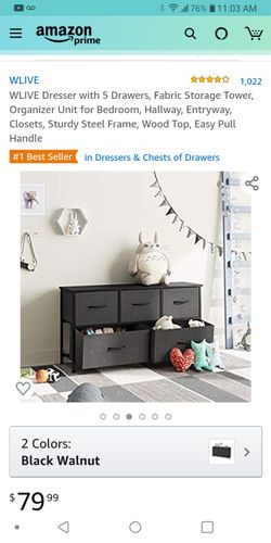 Wlive 5 Drawer Storage Organizer