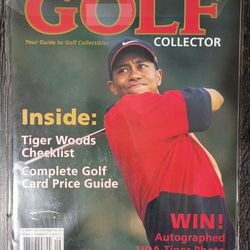 2001 Tiger Woods Beckett Card Issue #1 Golf Magazine