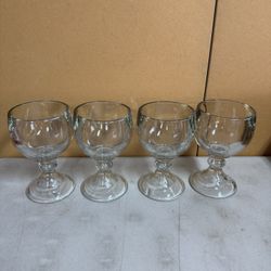 Set of 4 Mexican-Style Glass Goblets – Beer & Cocktails Schooner 