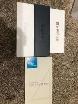 BOX ONLY!!! iPhone 5 iPhone 4s Samsung galaxy note 4
