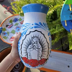 Virgencita Flower Vase 🩵🌹
