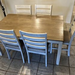 Table With 6 Chairs 