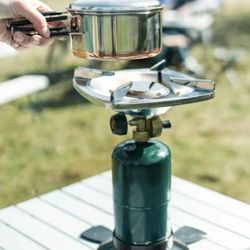 New Ozark Trail Single Burner Backpacking Propane Stove Outdoor Equipment Oversized 3.25" Adjust up to 10000 BTU