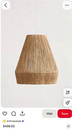 Anthropology bungalow light fixture