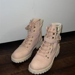 Guess Pink & Nude Boots