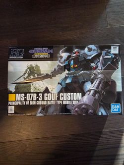 BANDAI HG /144 HGUC MS-07B-3 Gouf Custom Mobile Suit Gundam 081 Model Kit