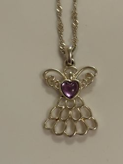 Vintage Avon Angel  Necklace