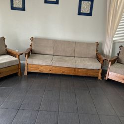 Rustic Couches Set Of 3
