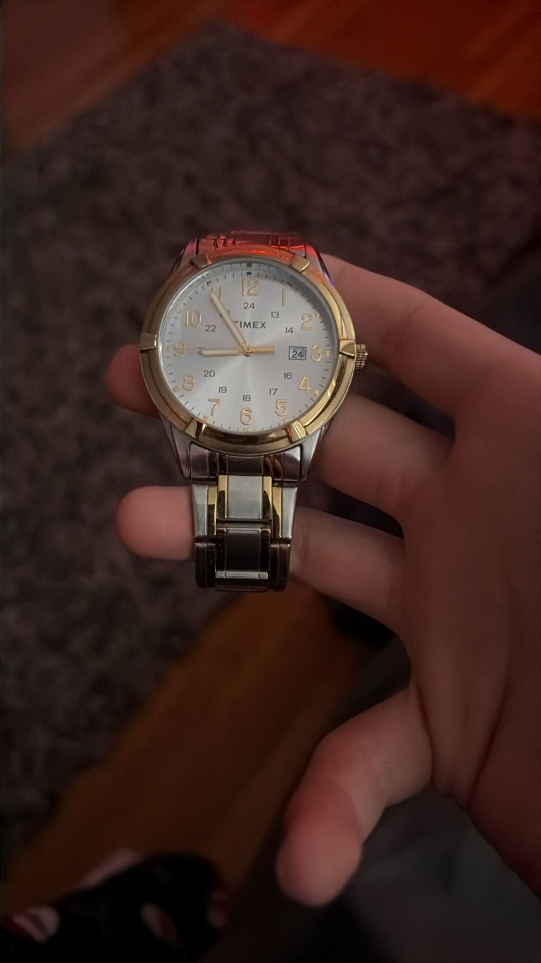 Silver And Gold Timex Watch