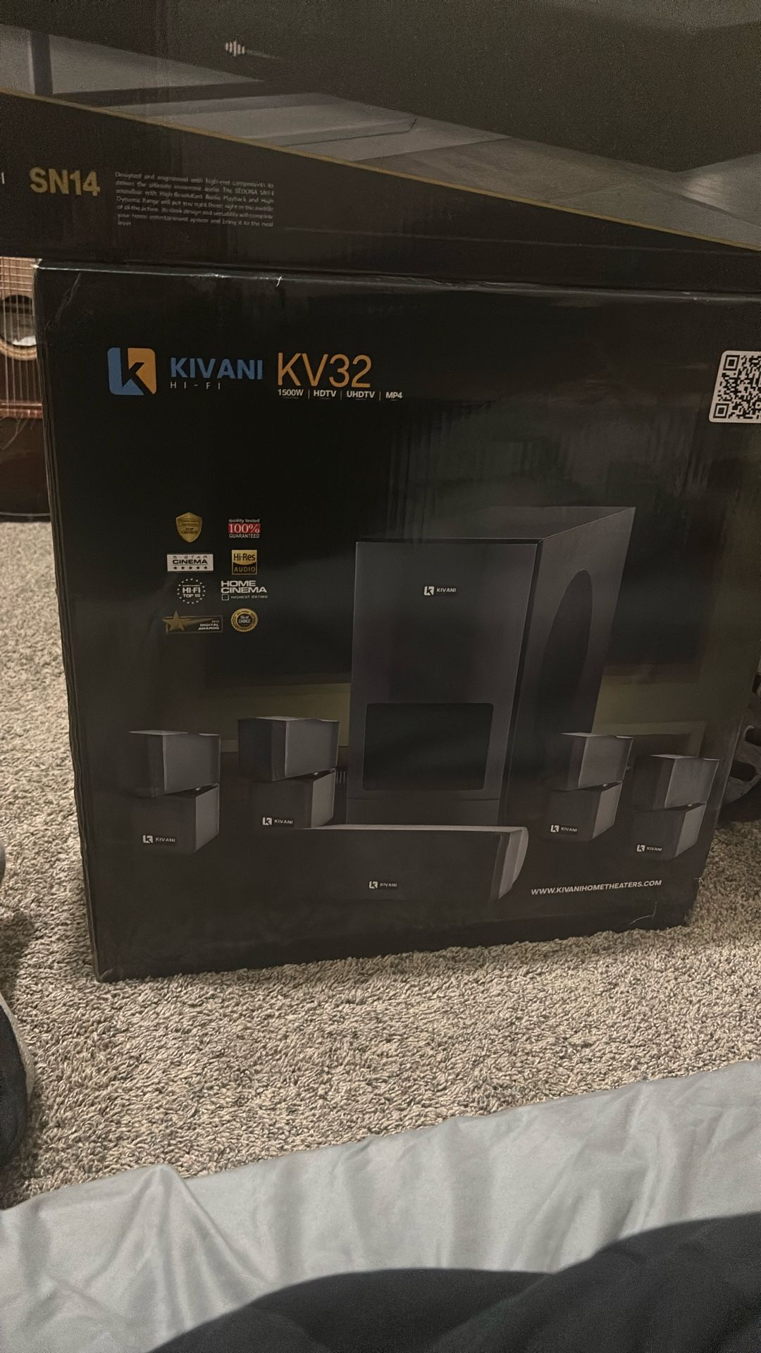 Kivani KV32 1500W Home Theater System – Brand New, Never Opened