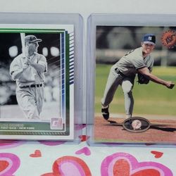 Yankees Legends Baseball Cards Gehrig & Rivera 