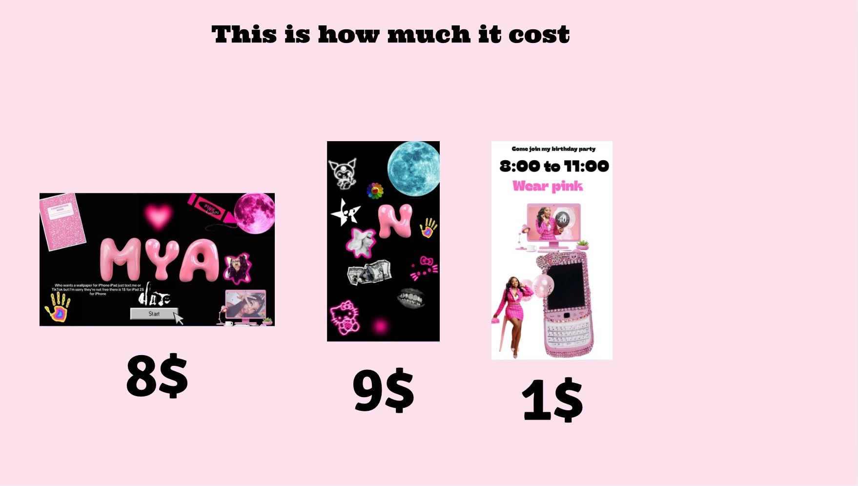 Would You Like A Wallpaper? It Says How Much It Is and I do Junk cases
