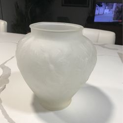 Frosted Vase