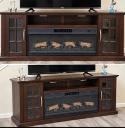 Electric Fireplace TV Stand Console