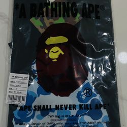 Baby Milo blue Bape camo tee