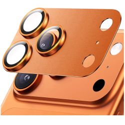 iPhone 17 Pro Camera Lens Protector - [12FT Shatterproof Military Grade] [Strong Adsorption] Top 9H+ Tempered Glass Camera Screen Full Protective Cove