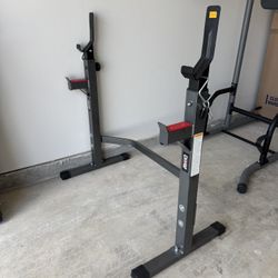 Standard Barbell, Olympic Hex Bar, Rack