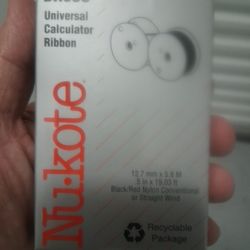 NEW, BOX OF 6, "NU - KOTE",  BR80C UNIVERSALE CALCULATOR RIBBON, GREAT BUY!!!
