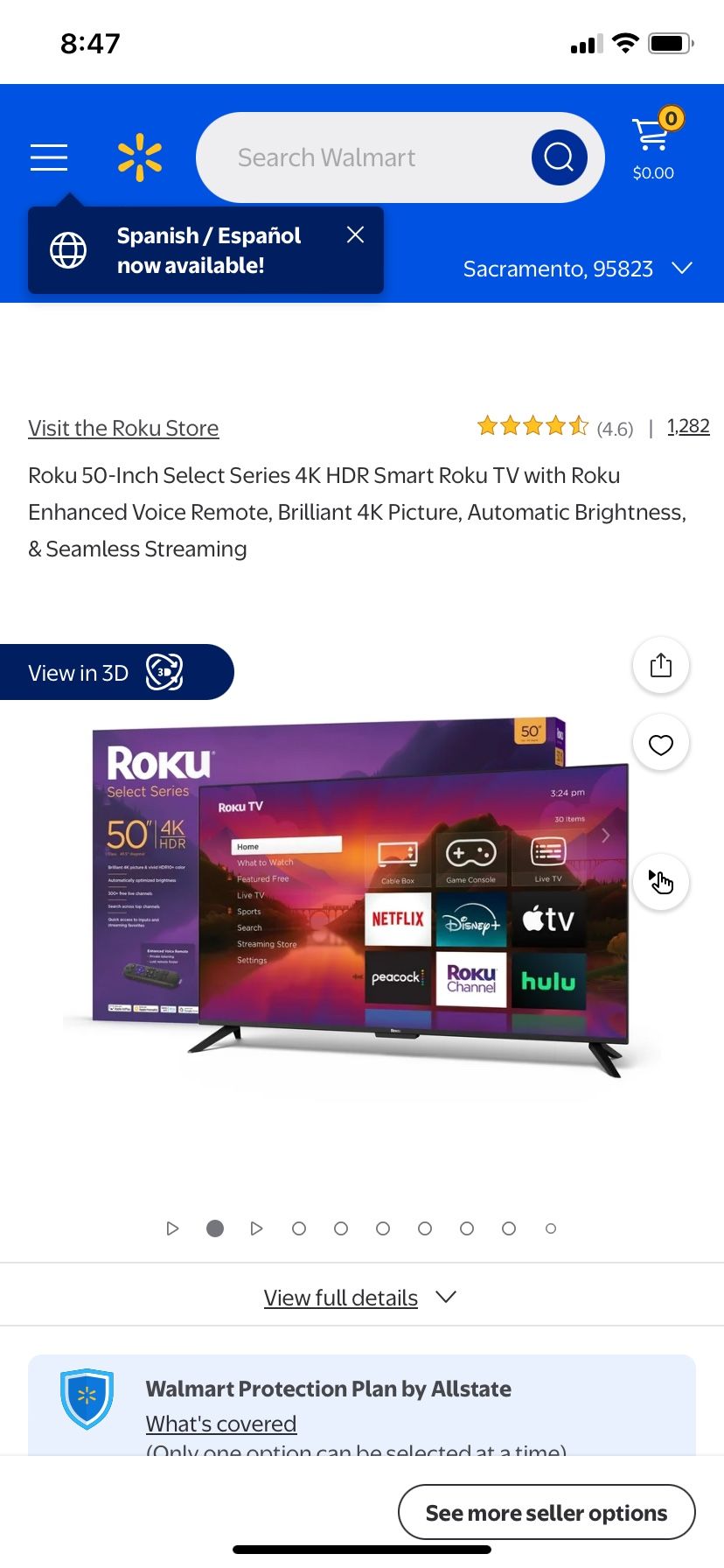 TCL 4k Roku Tv 50inc
