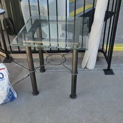 Heavy Metal Patio Side Table