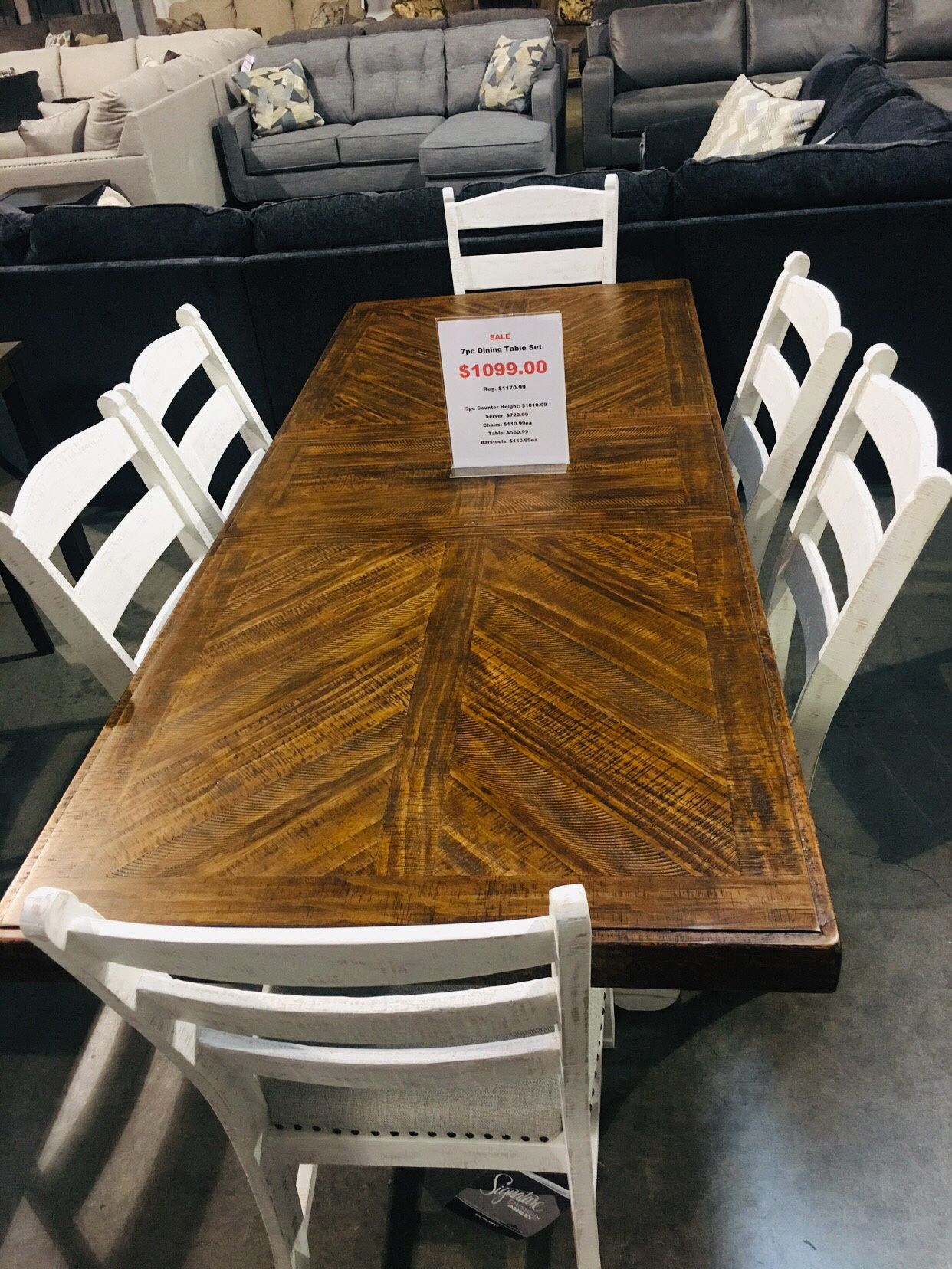 7 Pc Dining Table Set Sale