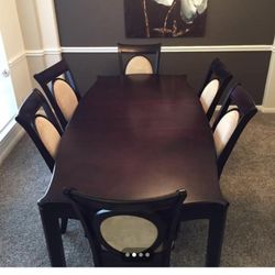 Formal Dining Room Table, Chairs And China Cabinet