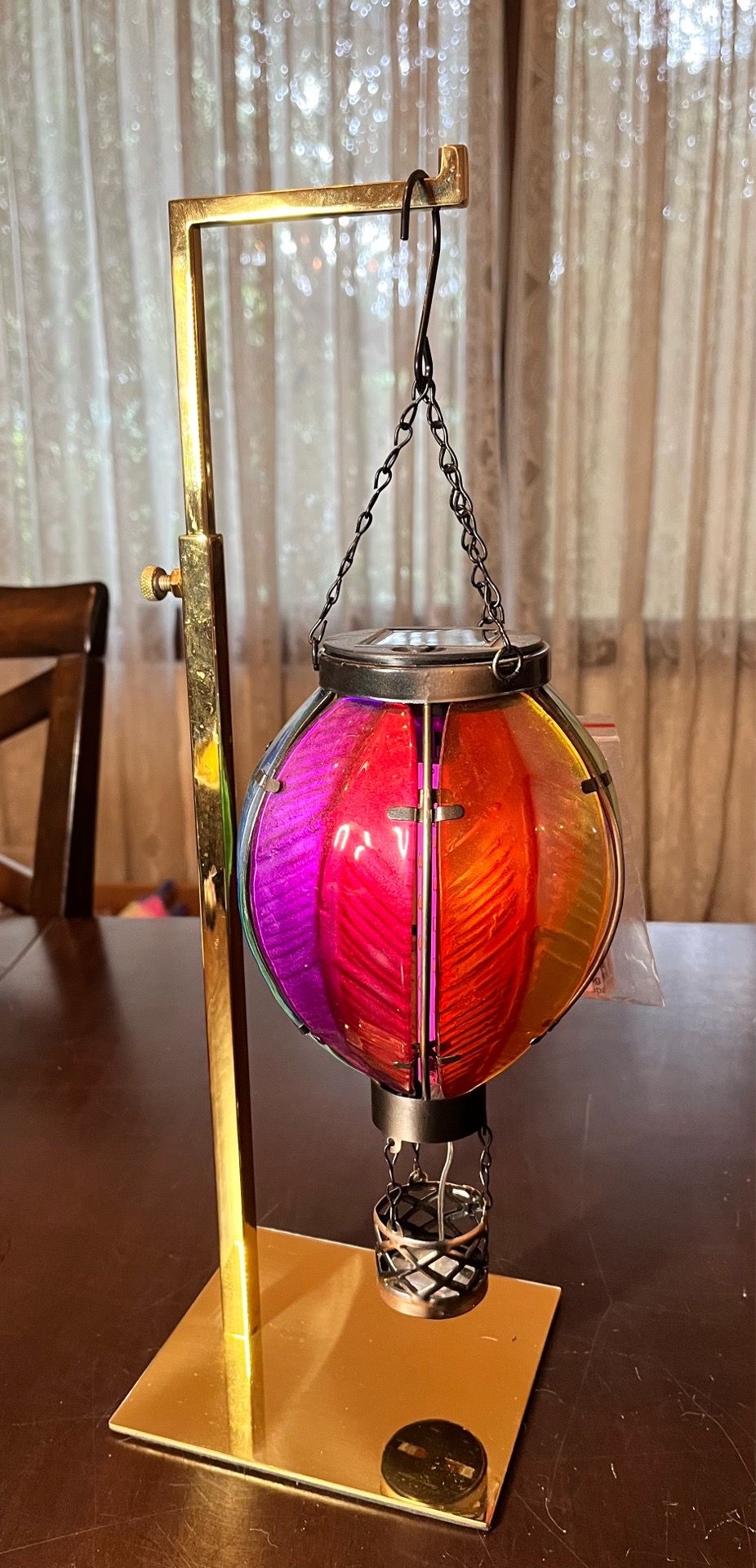 Hot Air Balloon Solar Lantern NEW