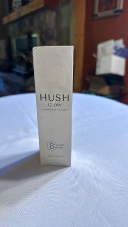 Hush, glow waterproof setting spray