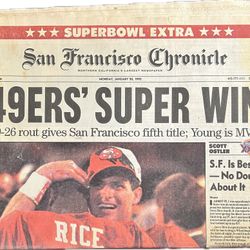 49er Super Bowl News Paper