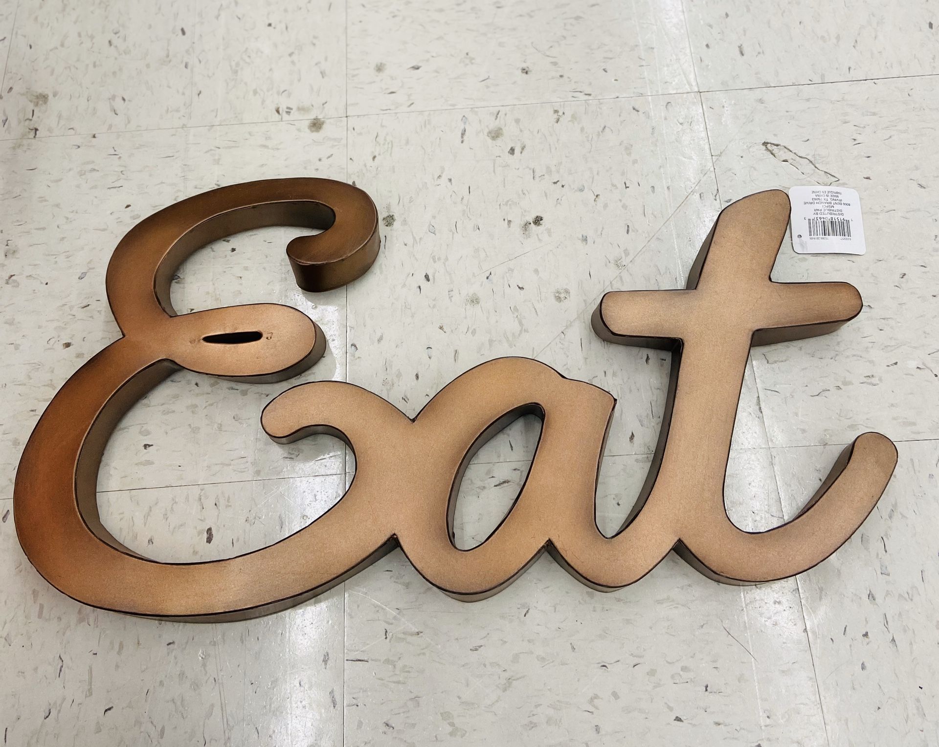 Home decor sing “Eat” $18