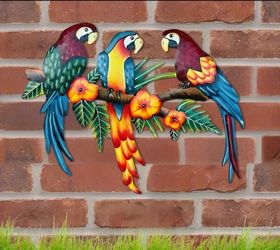 3 Parrott Metal Wall Decor (Size 2nd Picture)