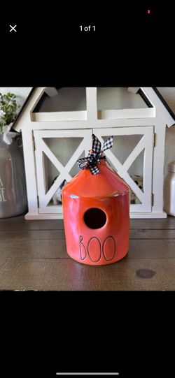 Rae Dunn Halloween Birdhouse 