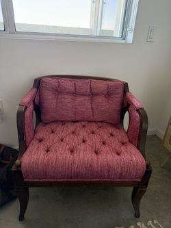 Beautiful Pink Arm Chair For Sale!