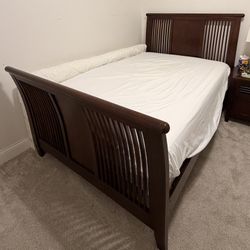 Full Bed Frame With Crib and Toddler Bed Conversation 
