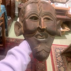 Antique Wooden Mask