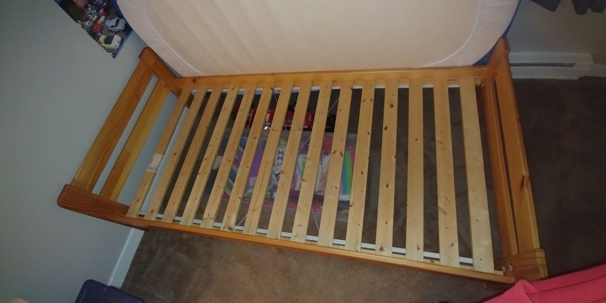Ikea Twin Size Bed Frame ONLY!! LADE Ribbotten Slatted Bed Base~