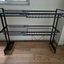 Countertop Dishes Storage Draining Rack 