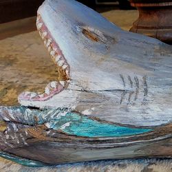 Shark Carved Art Work