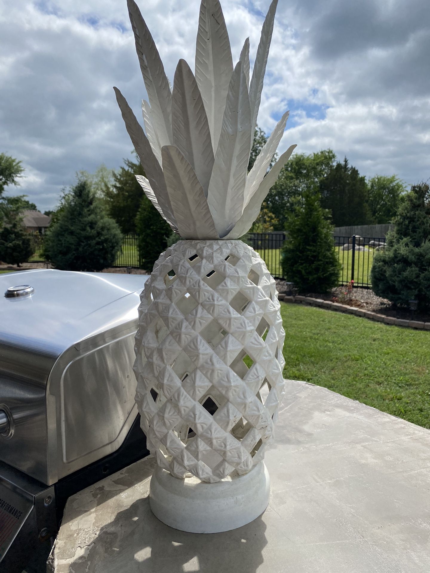 Outdoor Pineapple Decor
