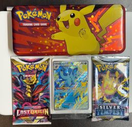 Pikachu pencil case (w 2 boosters + Nidorina promo card)