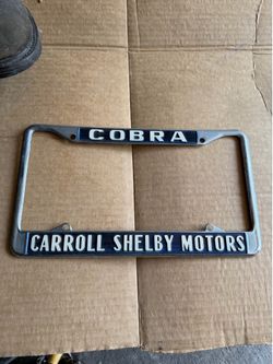 Cobra license plate frame