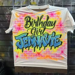Custom Airbrush Birthday Shirts