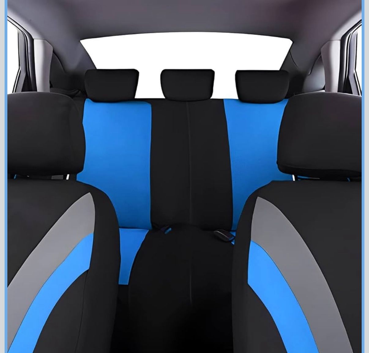 New Car Seat Covers Full Set, Breathable Front and Rear Seat Covers 