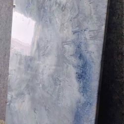Epoxy Glossy Metallic Blue Art