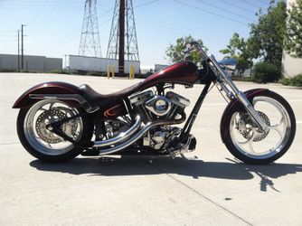 Custom chopper motorcycle
